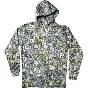 NWOT Usher Usher Bucks The Colosseum AOP Pullover Hoodie Sweatshirt Unisex Sz M